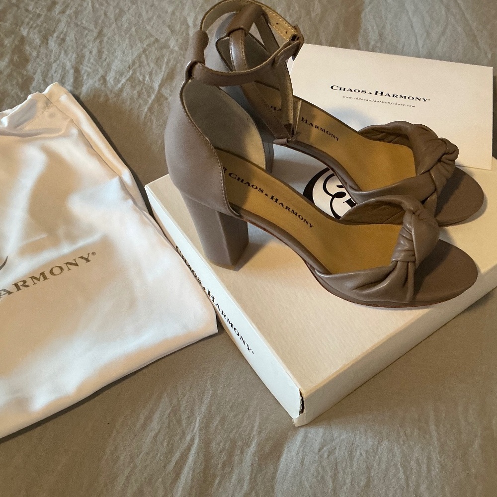 Chaos & Harmony Eternal Heeled Leather Sandals